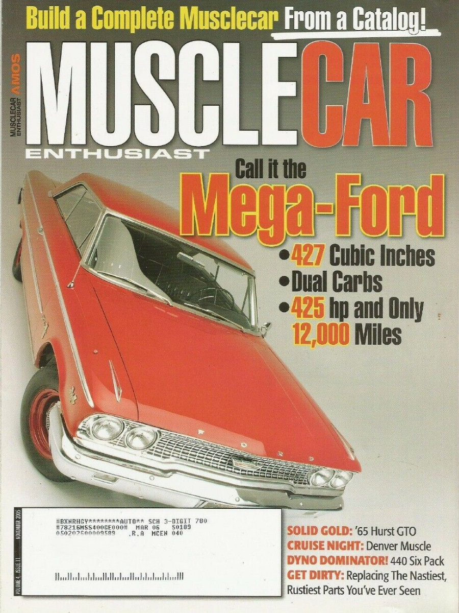 Muscle Car Enthusiast Nov November 2005