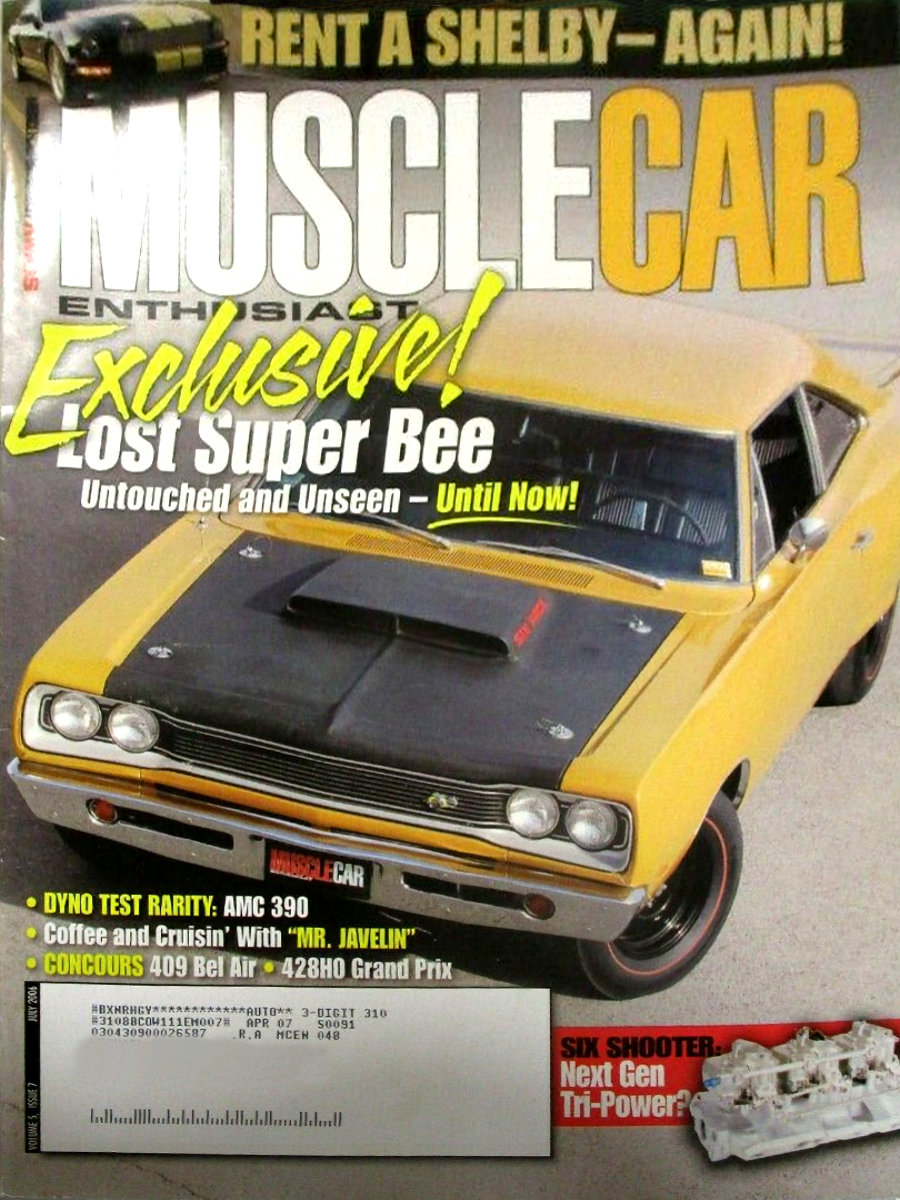 Muscle Car Enthusiast Jul July 2006