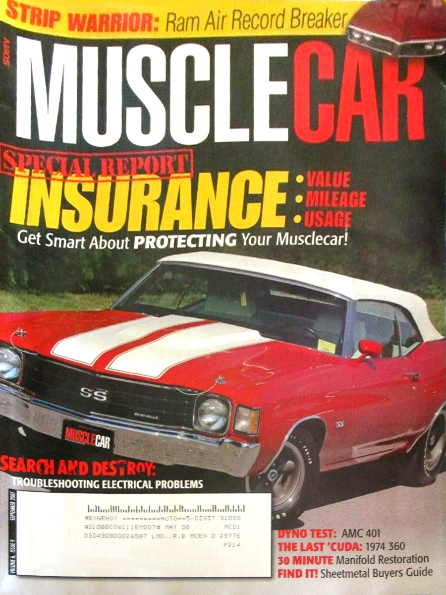Muscle Car Enthusiast Sept September 2007