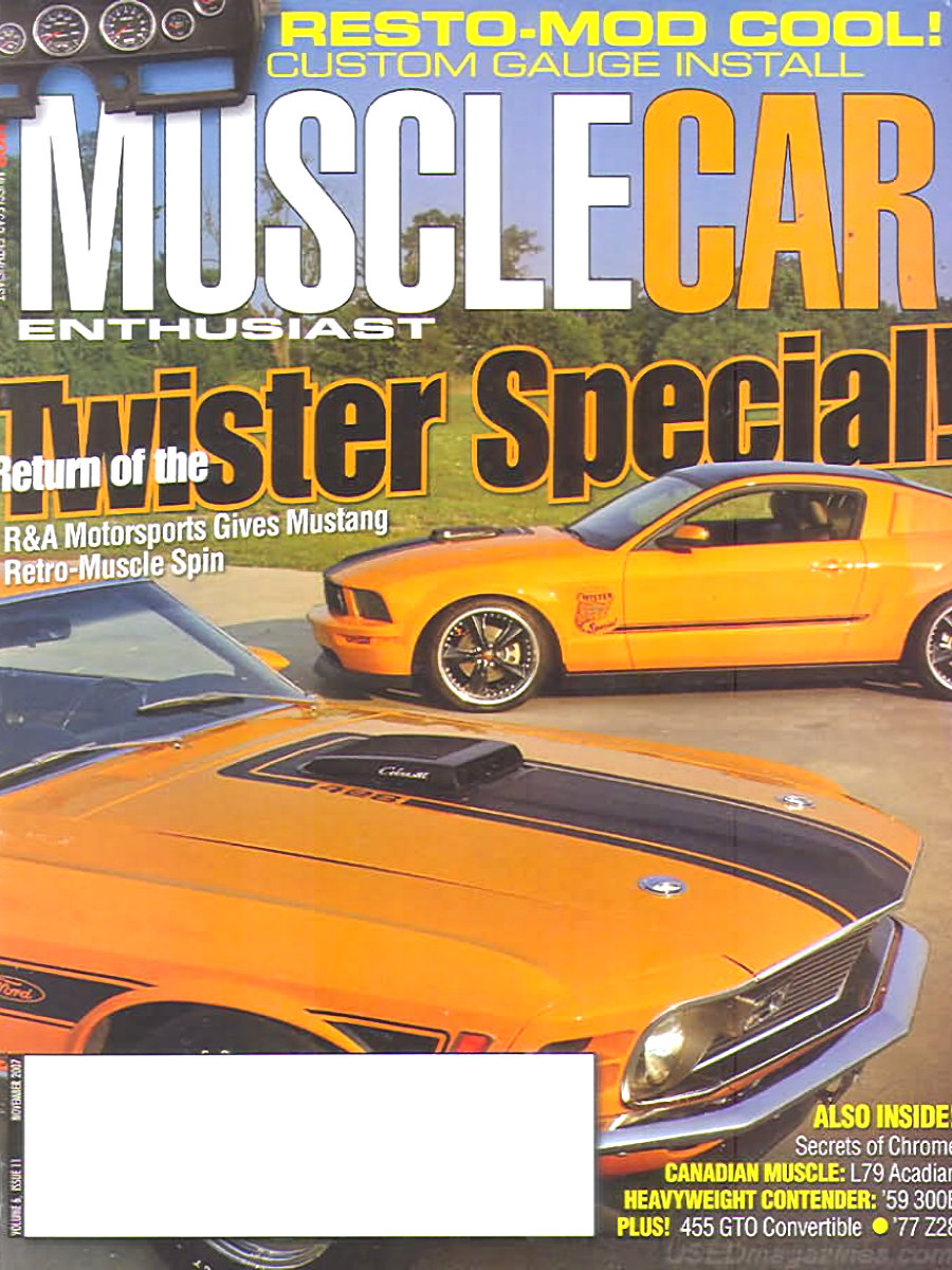 Muscle Car Enthusiast Nov November 2007