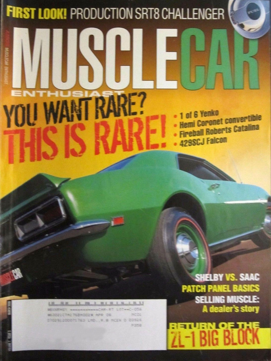 Muscle Car Enthusiast Mar March 2008