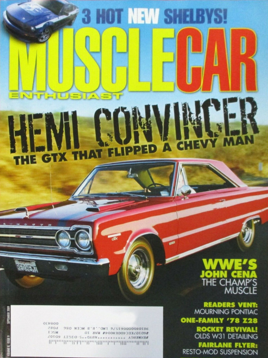 Muscle Car Enthusiast Sept September 2009