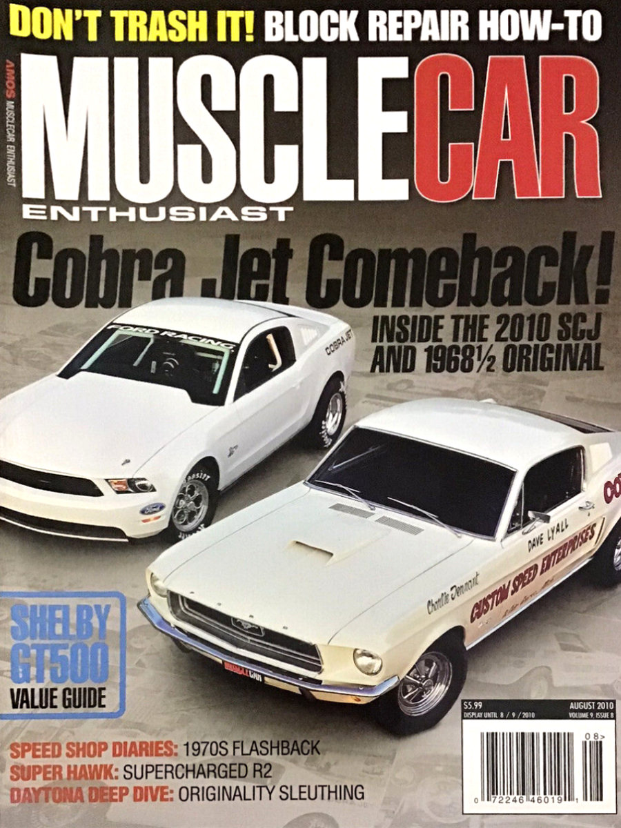 Muscle Car Enthusiast Aug August 2010