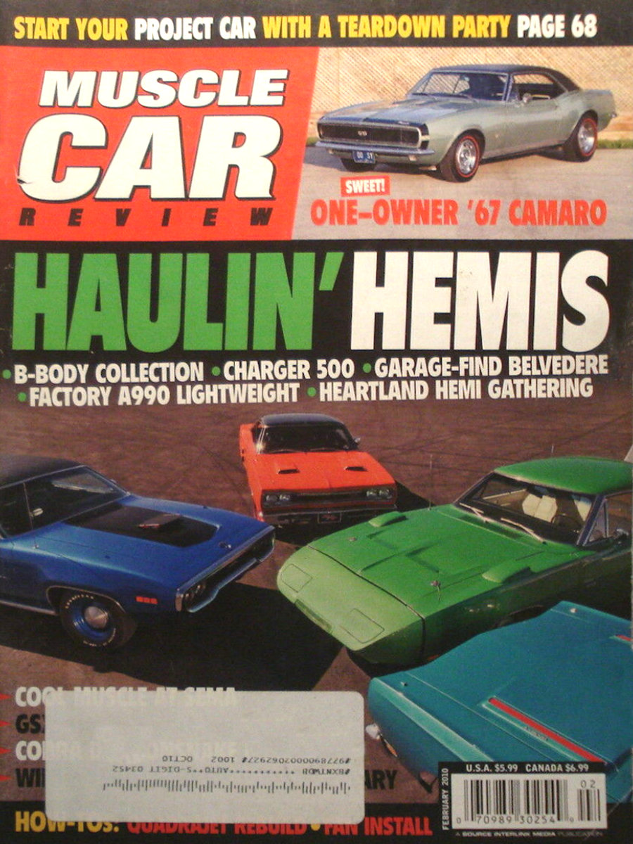 Muscle Car Review Feb February 2010
