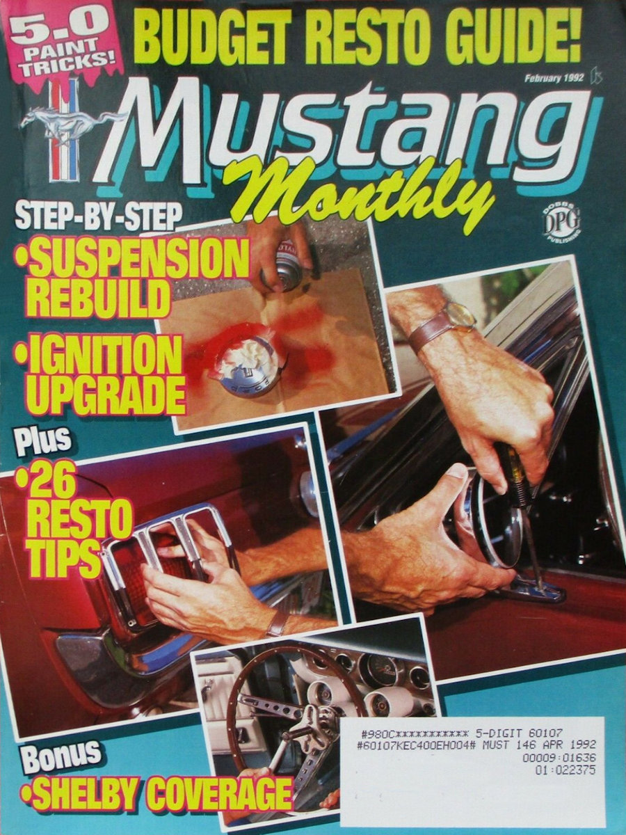 Mustang Monthly Feb February 1992 