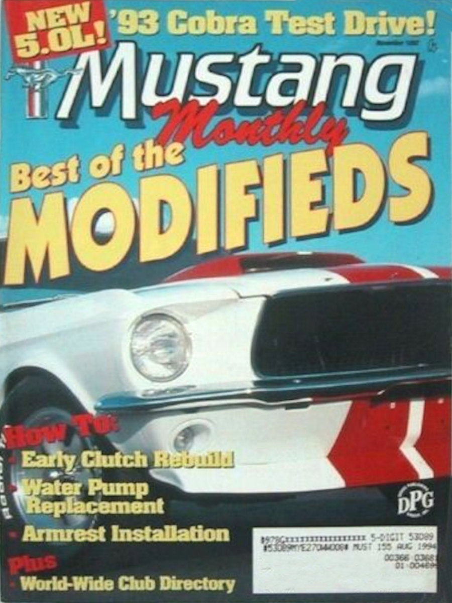 Mustang Monthly Nov November 1992 