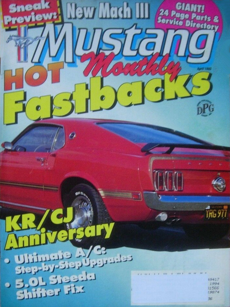 Mustang Monthly Apr April 1993 