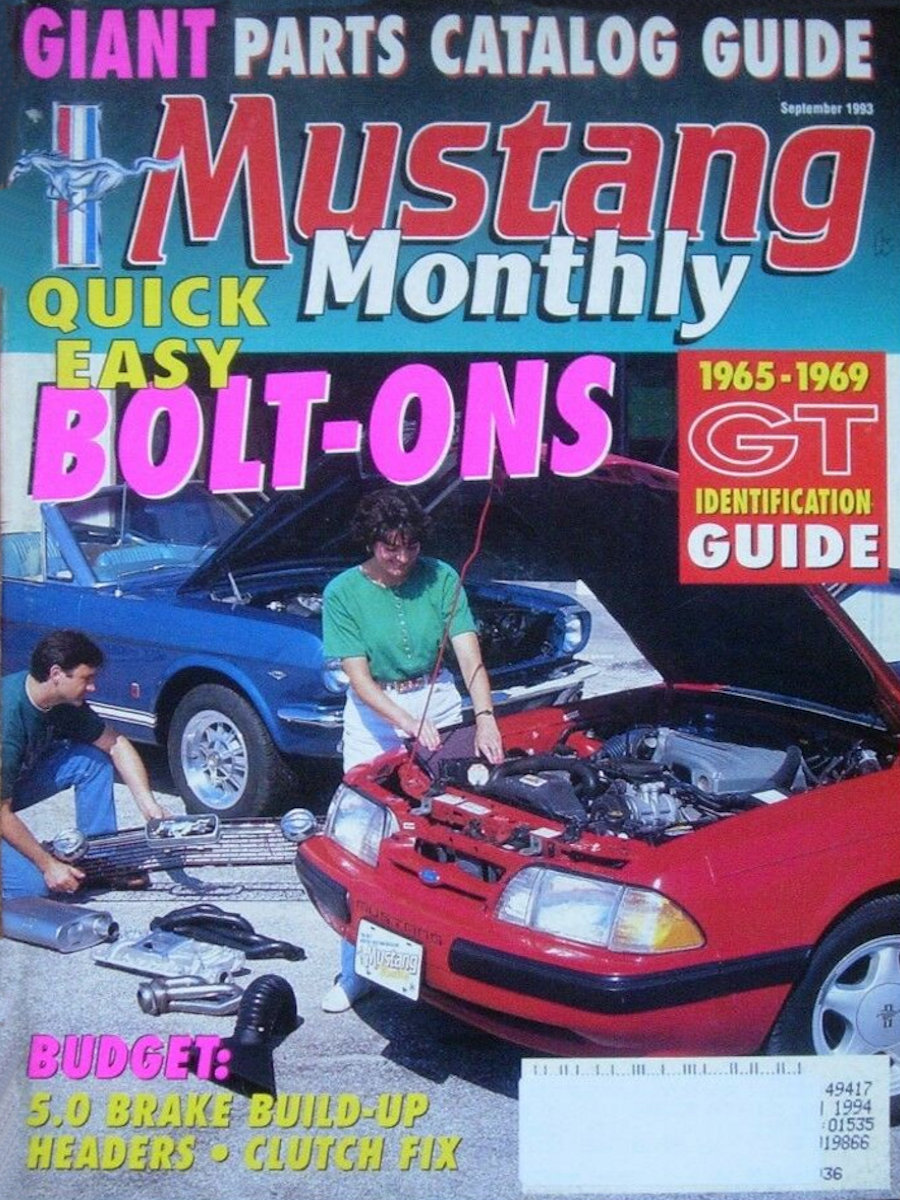 Mustang Monthly Sept September 1993 