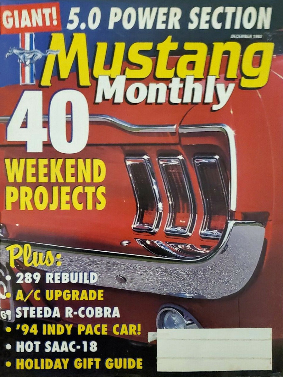 Mustang Monthly Dec December 1993 