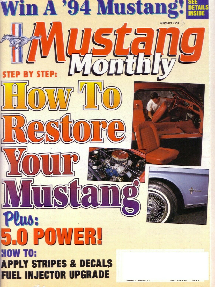 Mustang Monthly Feb February 1994 