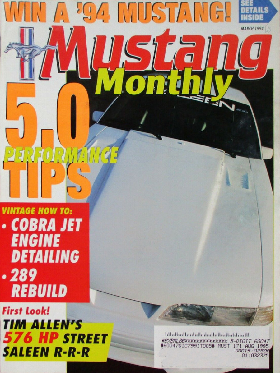 Mustang Monthly Mar March 1994 