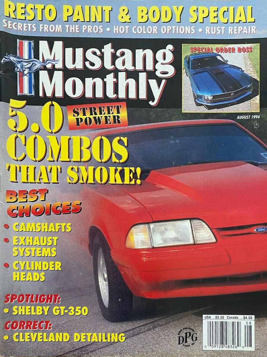Mustang Monthly Aug August 1994 