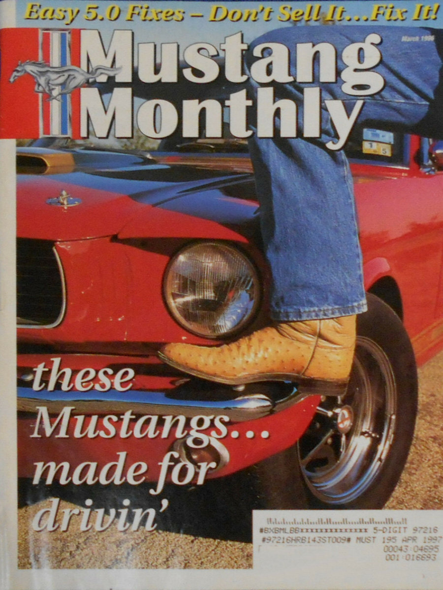 Mustang Monthly Mar March 1996 