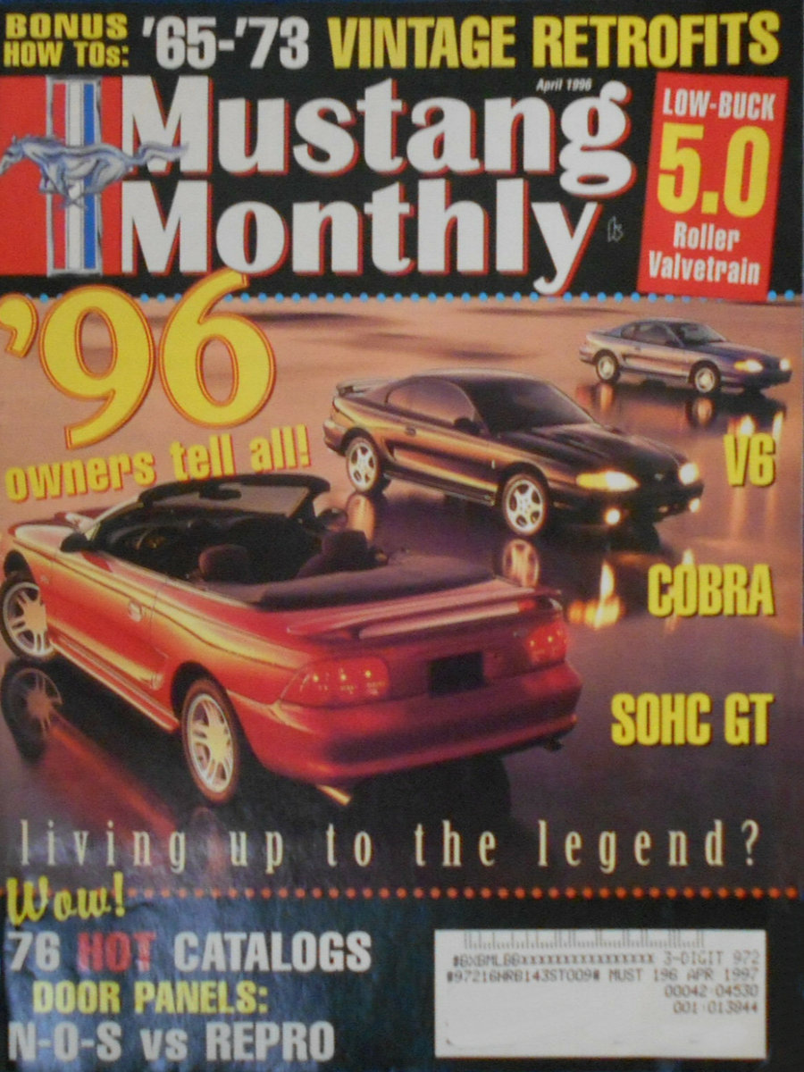 Mustang Monthly Apr April 1996 