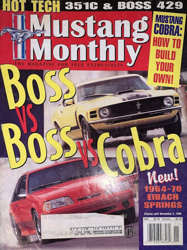 Mustang Monthly Nov November 1996 