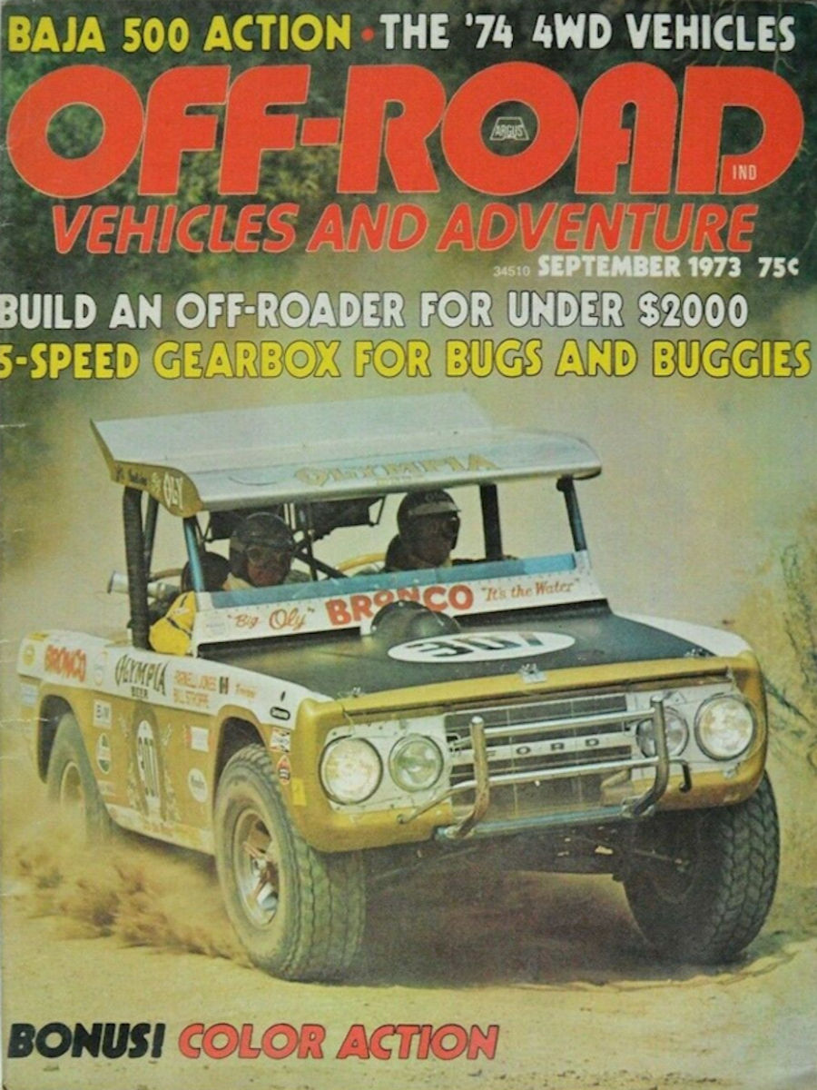 Off-Road Vehicles Adventure Sept September 1973