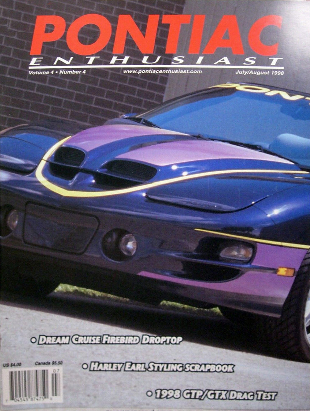 Pontiac Enthusiast Jul July Aug August 1998