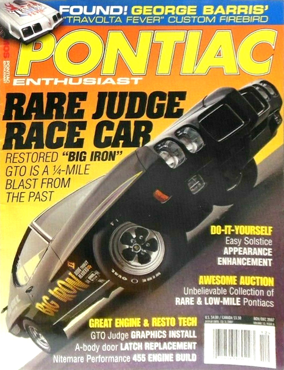 Pontiac Enthusiast Nov November Dec December 2001
