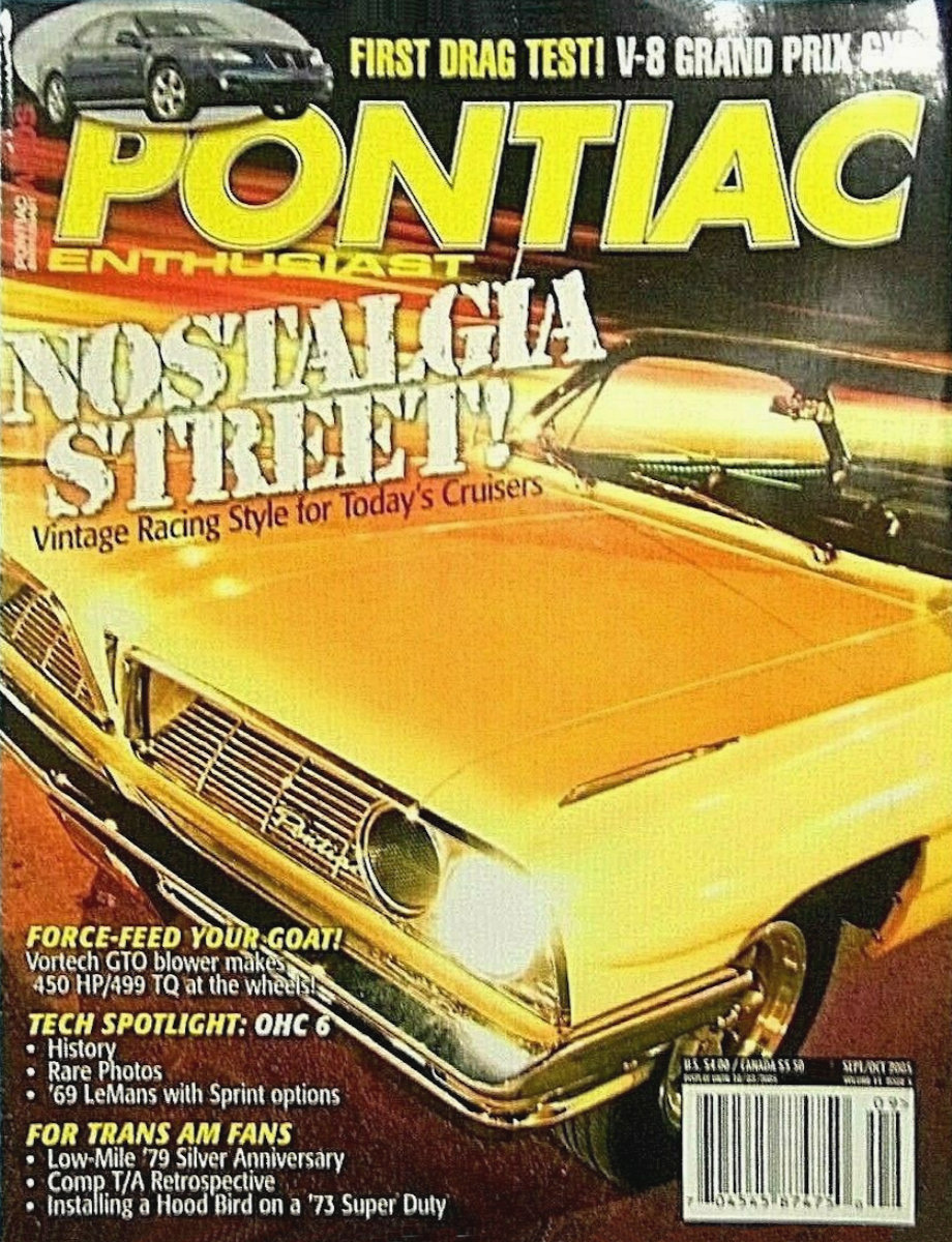 Pontiac Enthusiast Sept September Oct October 2005