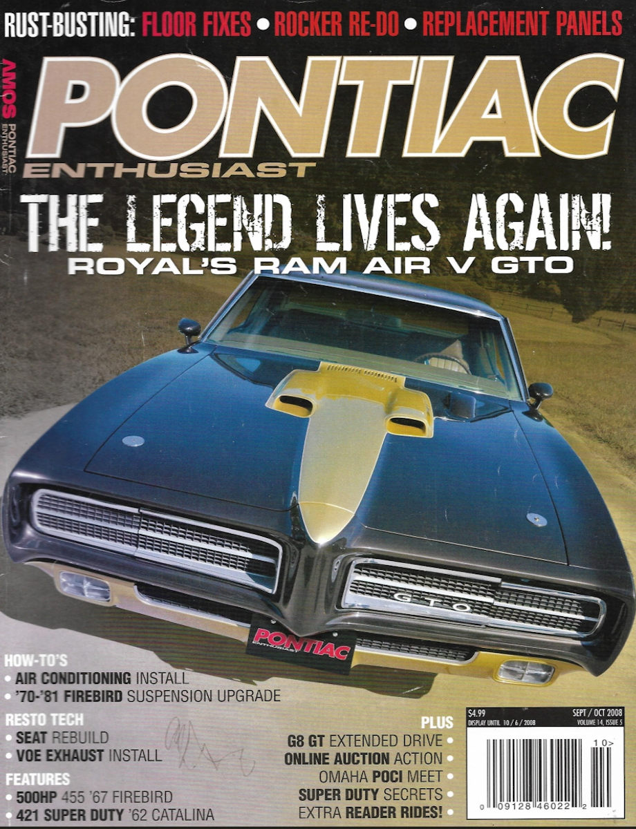 Pontiac Enthusiast Sept September Oct October 2008