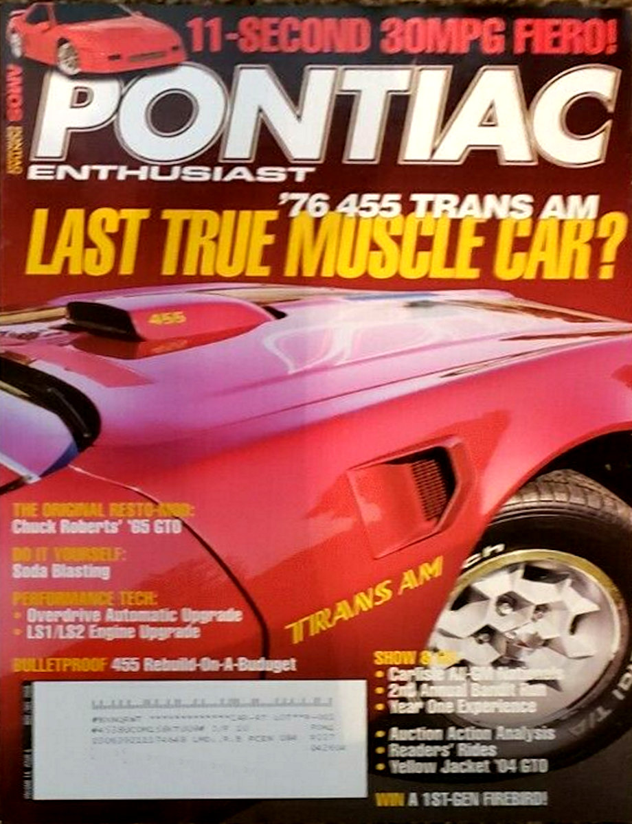 Pontiac Enthusiast Nov November Dec December 2008