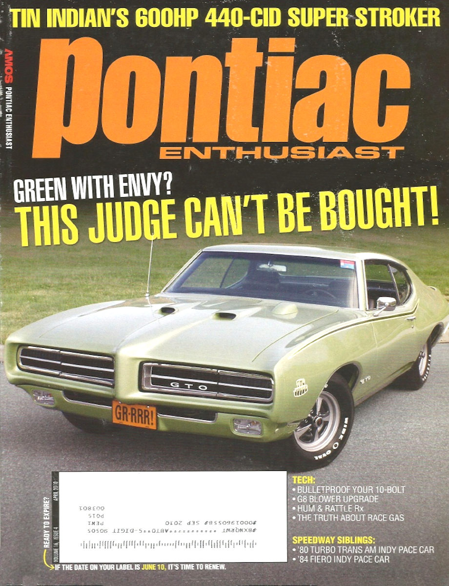Pontiac Enthusiast Apr April 2010