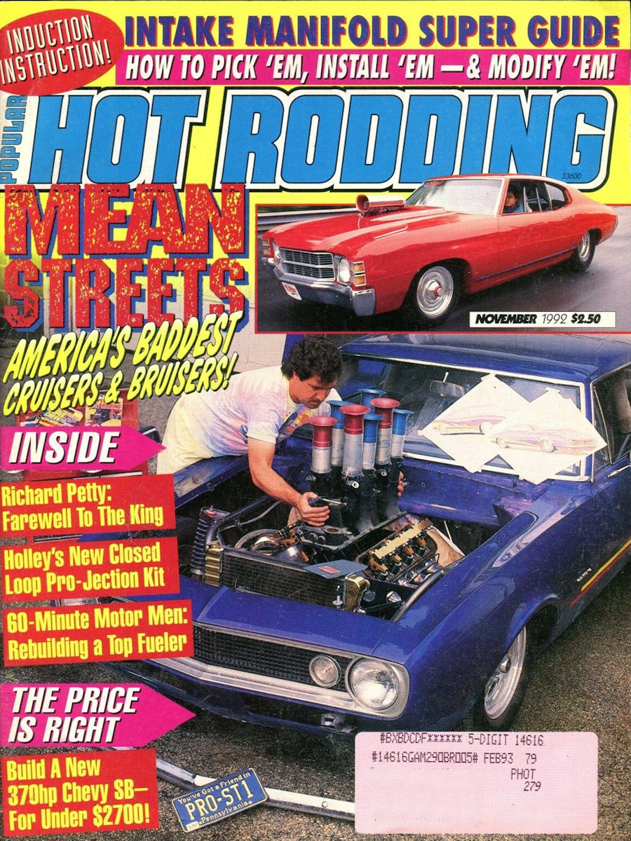 Popular Hot Rodding Nov November 1992 