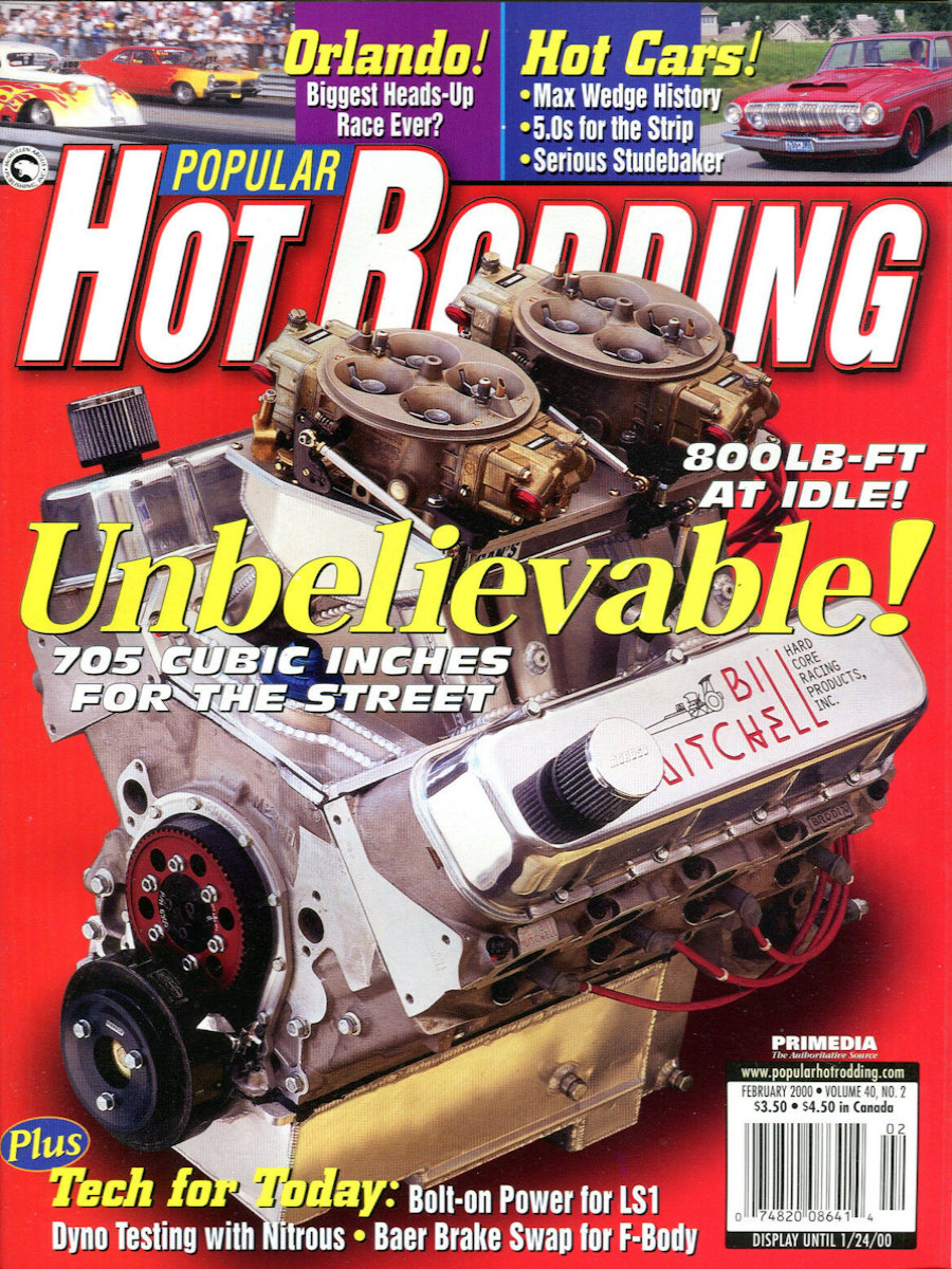 Popular Hot Rodding Feb February 2000
