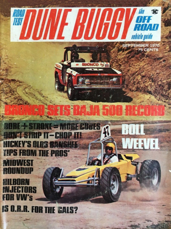 Road Test Dune Buggy Sept September 1970 