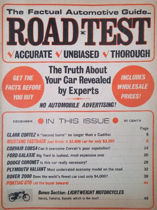 Road Test Dec December 1964