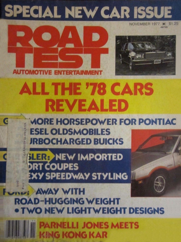 Road Test Nov November 1977