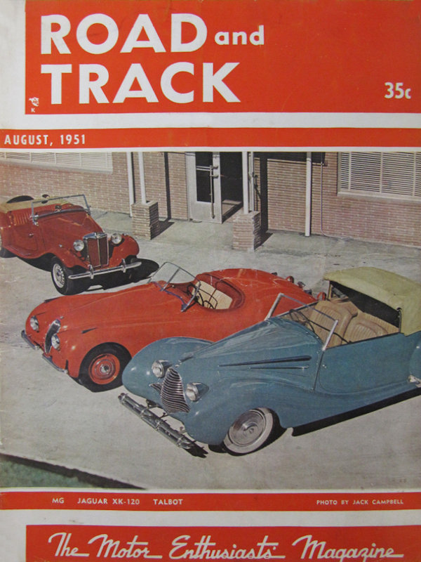 Road and Track Aug 1951 