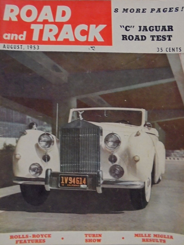 Road and Track Aug 1953 