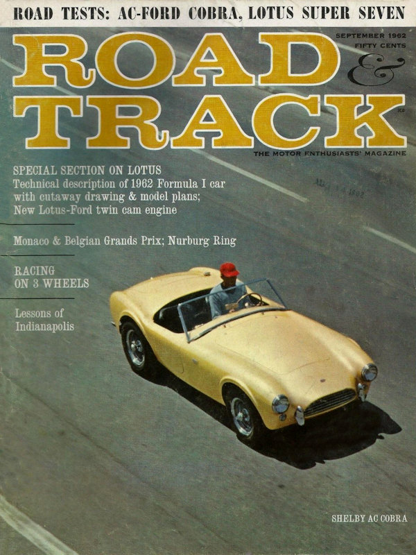 Road and Track Sept 1962 