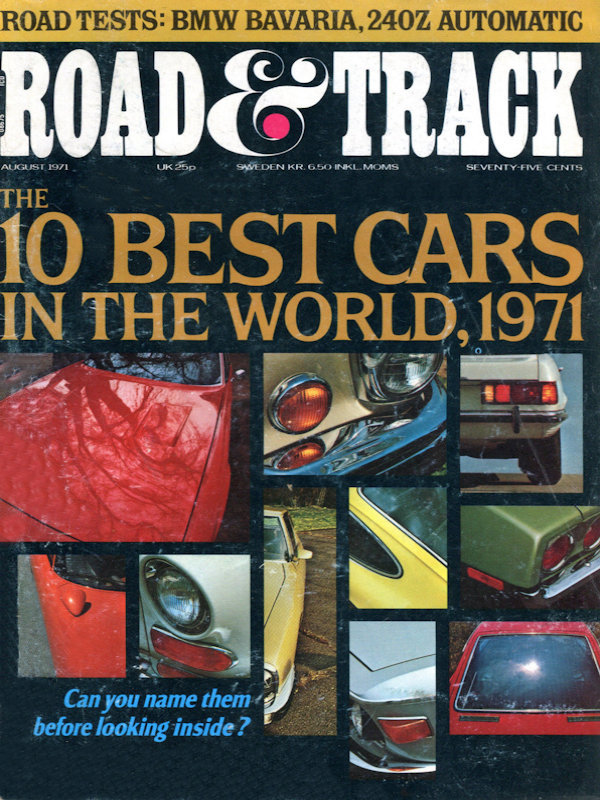 Road and Track Aug 1971 