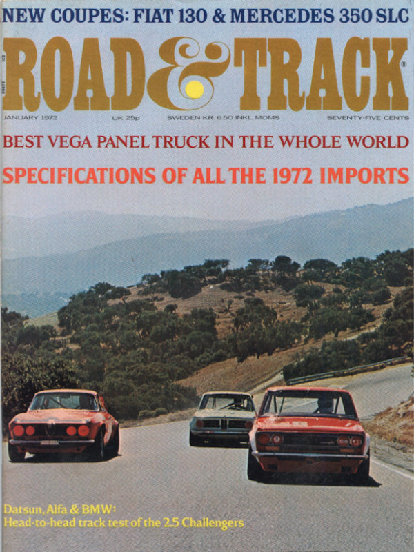 Road and Track Jan 1972 