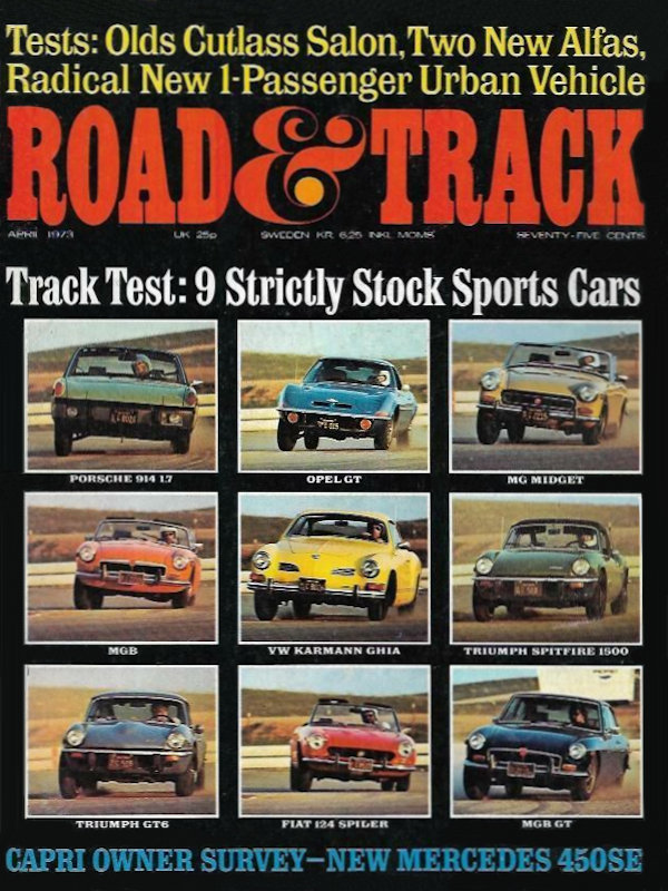 Road and Track Apr 1973 