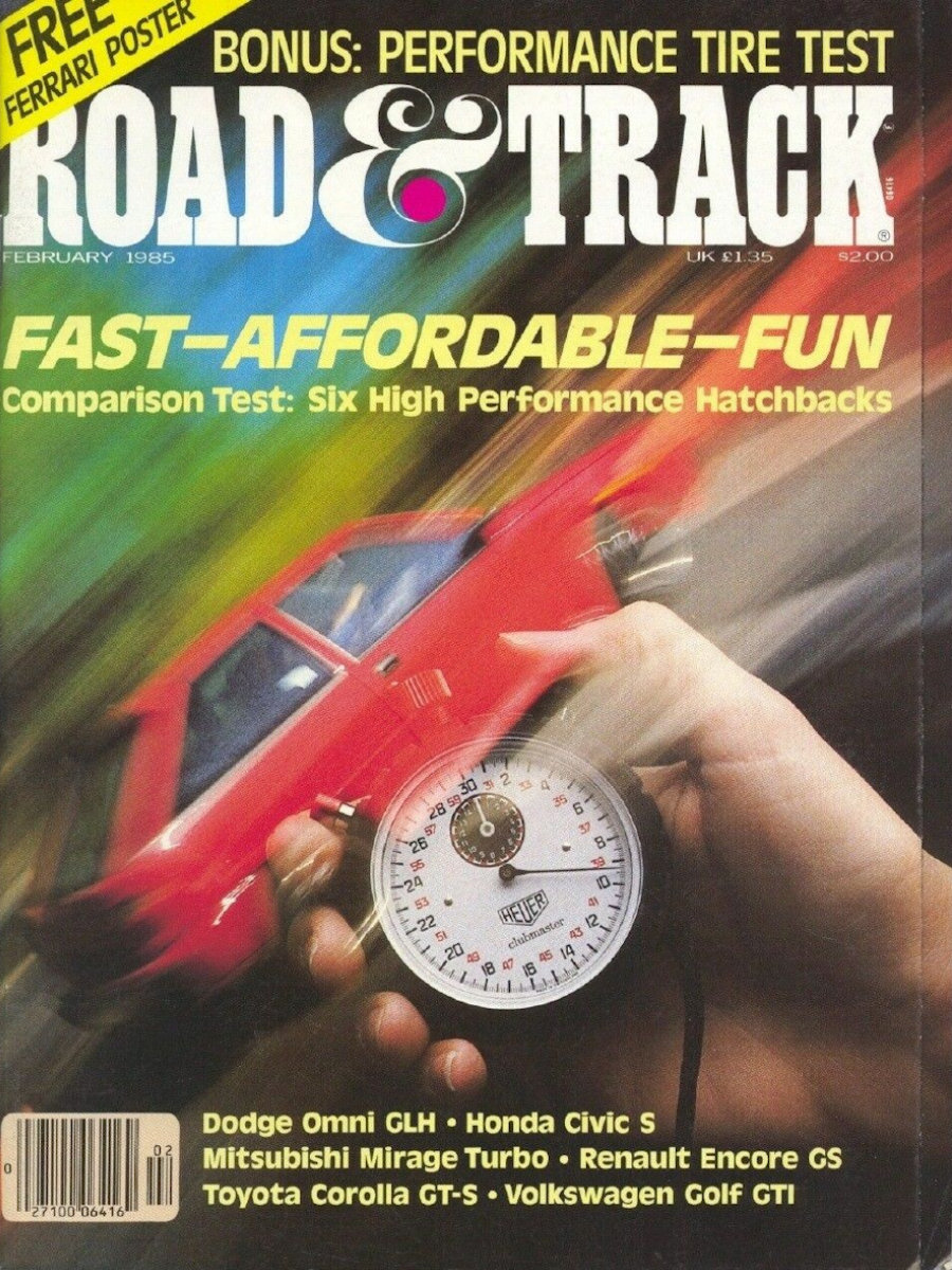 Road and Track Feb 1985 