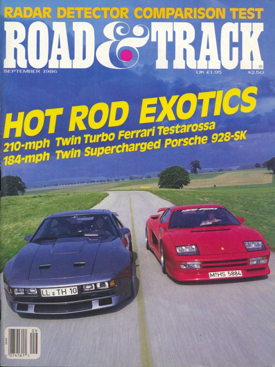 Road and Track Sept 1986 