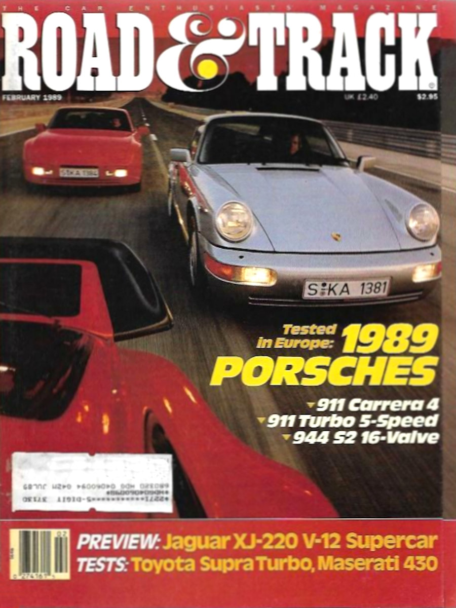 Road and Track Feb 1989 