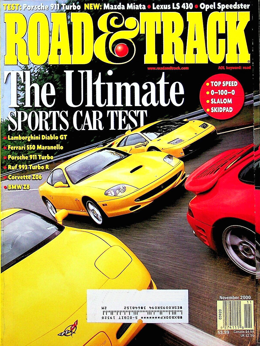 Road and Track Nov 2000