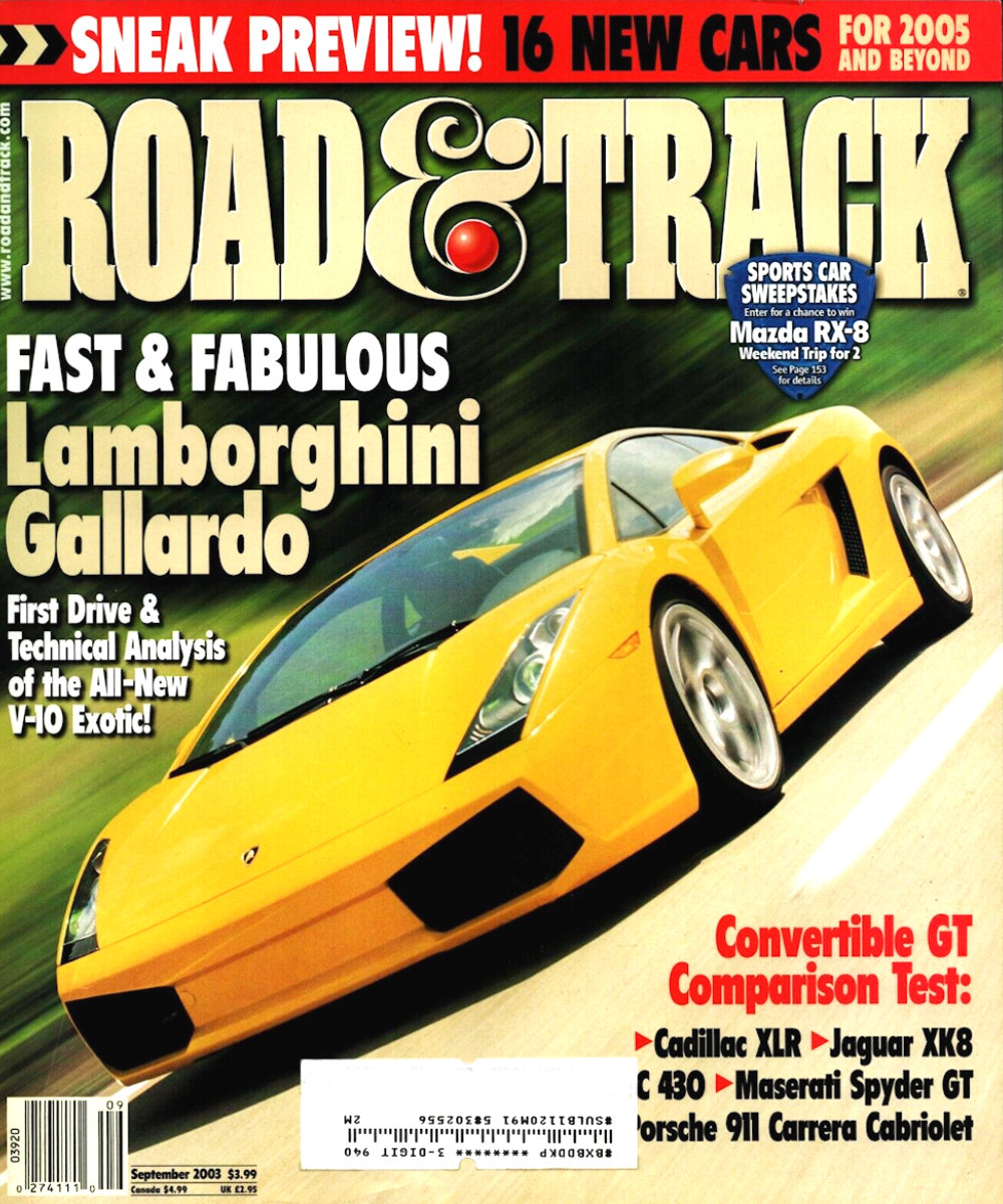 Road and Track Sept 2003