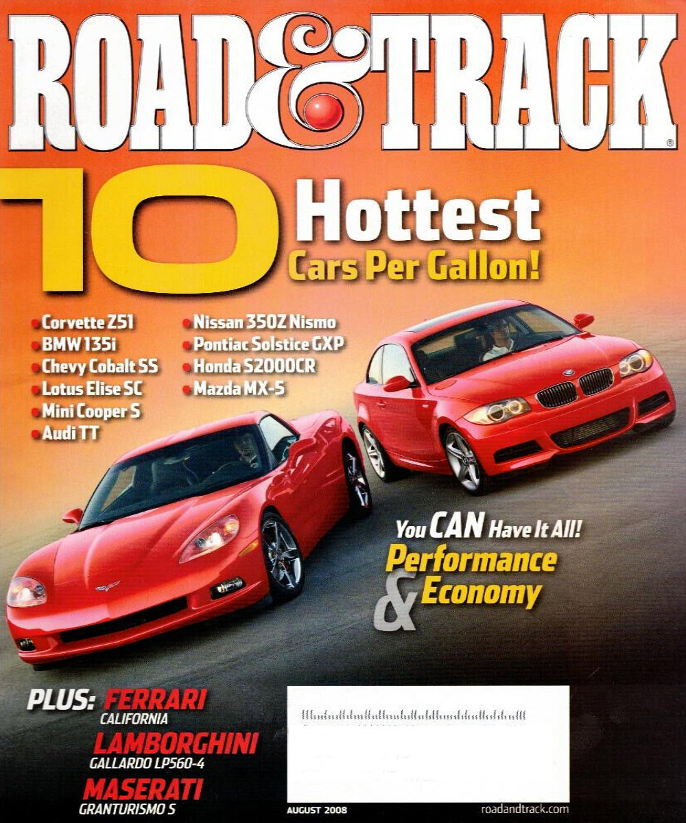 Road and Track Aug 2008