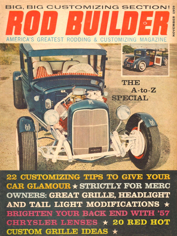Rod Builder Nov November 1959 