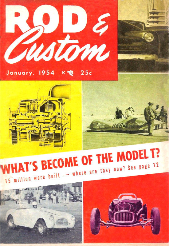 Rod & Custom Jan January 1954 