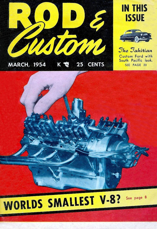 Rod & Custom Mar March 1954 