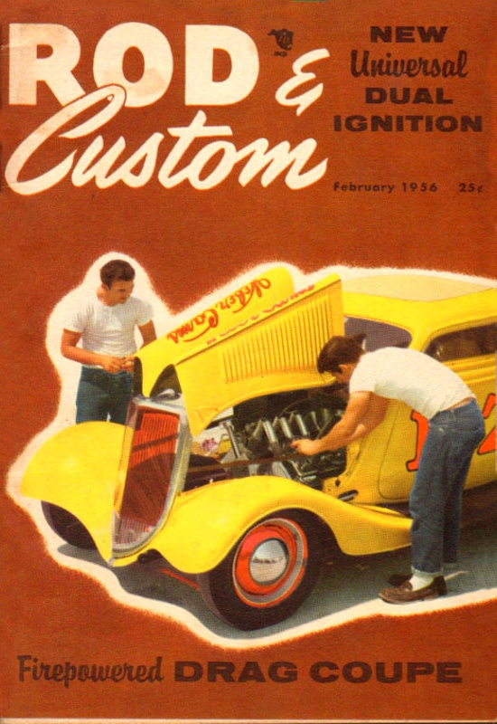 Rod & Custom Feb February 1956 