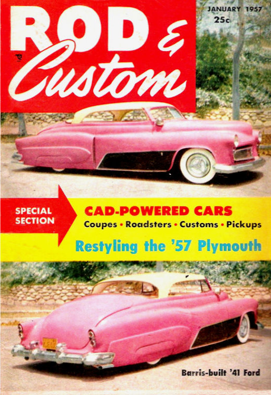 Rod & Custom Jan January 1957 