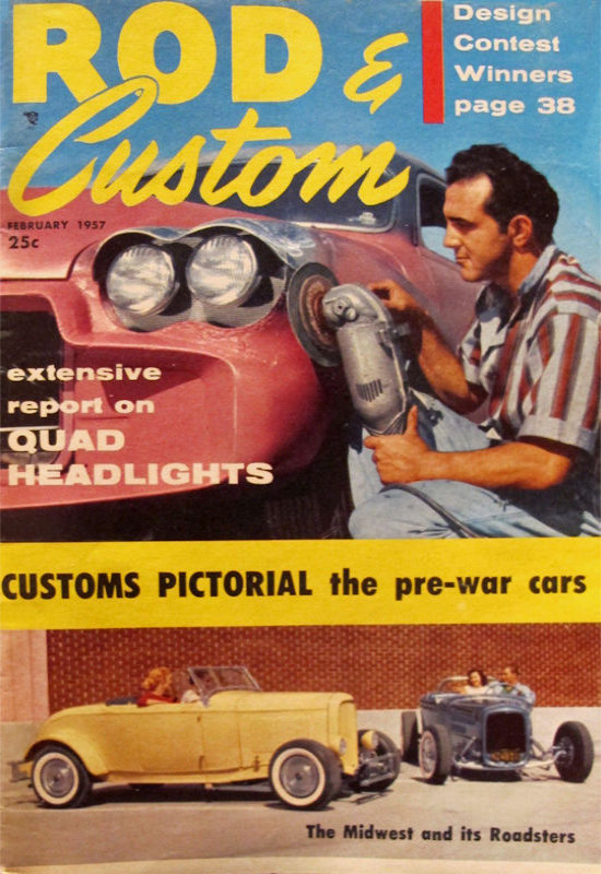 Rod & Custom Feb February 1957 