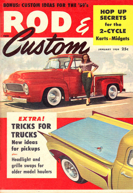 Rod & Custom Jan January 1959 